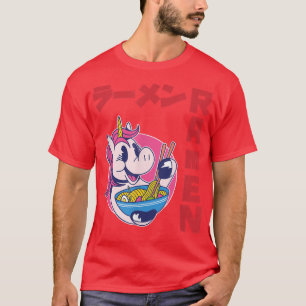 Camiseta Unicorn Ramen Anime Noodles Kawaii Japón