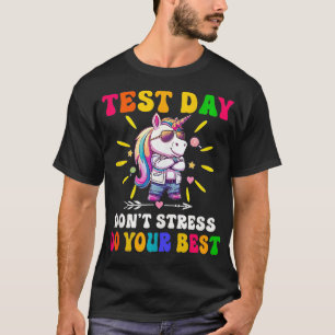 Camiseta Unicorn Rock The Test Teacher Test Day Testing Day