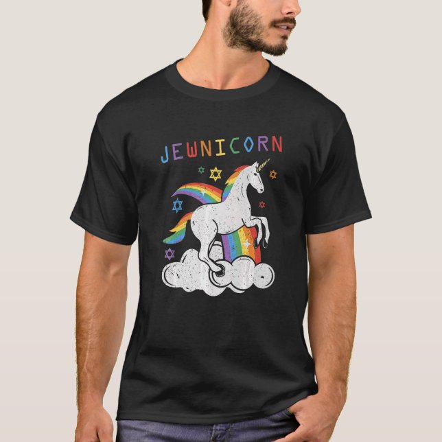Camiseta Unicorn Rosh Hashanah Hanukkah (Anverso)