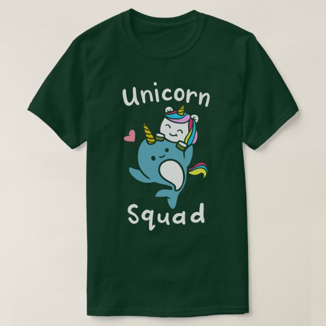 Camiseta Unicorn Sqad Narwal (Diseño del anverso)