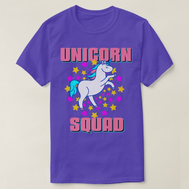 Camiseta Unicorn Squad Awesome Dazzling  Present Gift  (Diseño del anverso)