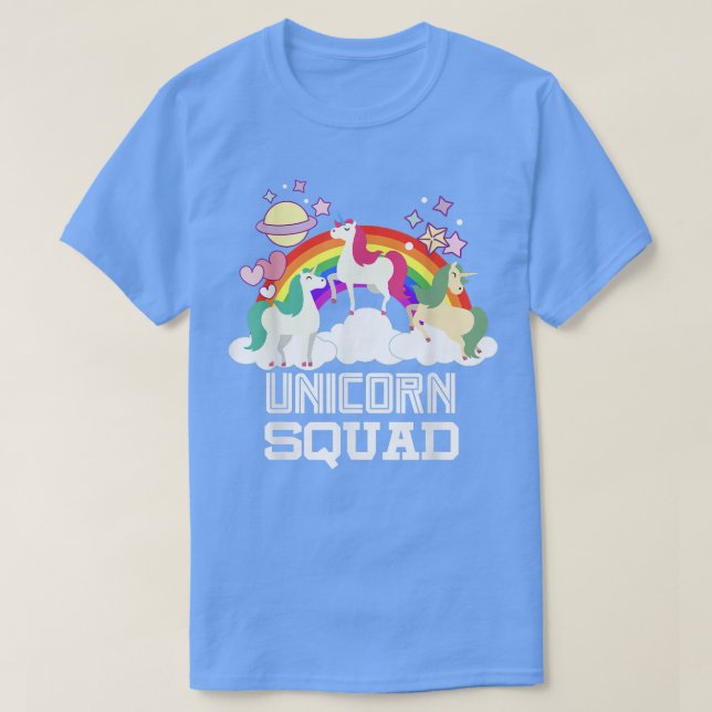 Camiseta Unicorn Squad Rainbow Fantasy Fairy Tale  (Diseño del anverso)