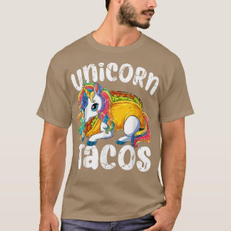 Camiseta Unicorn Tacos Cinco de Mayo Shirt Funny Taco Dinos