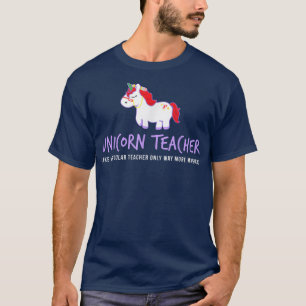 Camiseta Unicorn Teacher Funny Cute Back School Teaching G