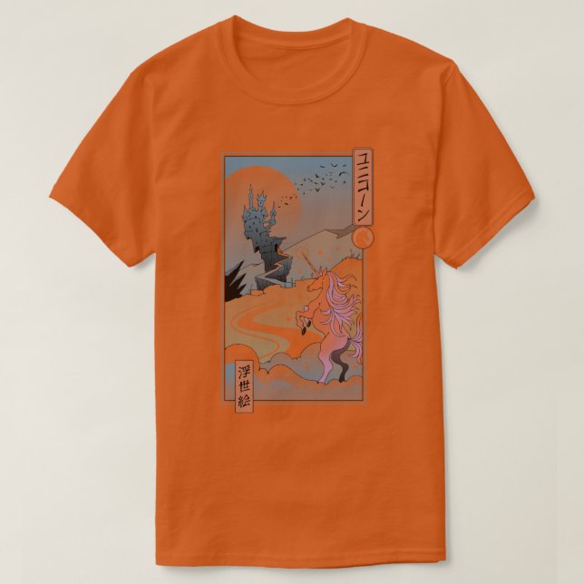 Camiseta Unicorn Ukiyoe (Diseño del anverso)