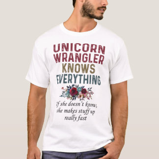Camiseta Unicorn Wrangler lo sabe todo