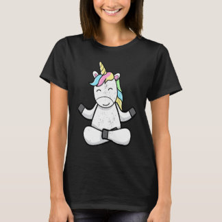 Camiseta Unicorn Yoga Unicornios Mágicos Fantasía Meditació