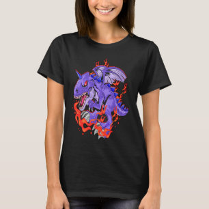 Camiseta Unicornasauro rex Dinosaur rex Flying unicorn