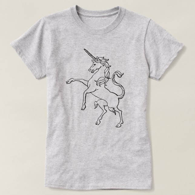 Camiseta Unicornio (Diseño del anverso)