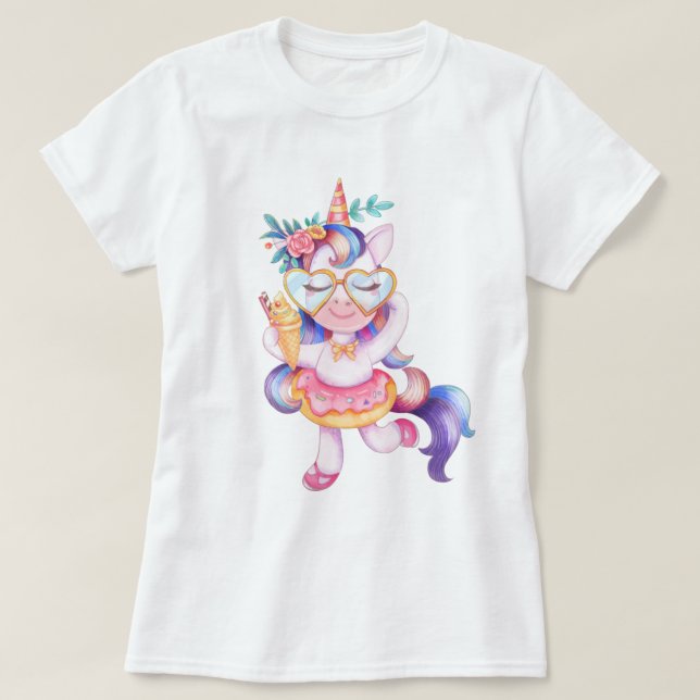 Camiseta Unicornio (Diseño del anverso)