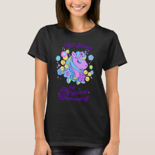 Camiseta Unicornio 100 Días De Aprendizaje Magico Unicornio