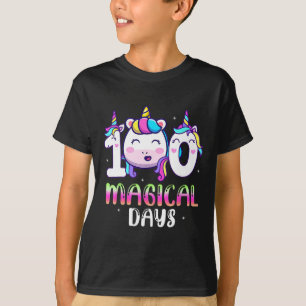 Camiseta Unicornio 100 días mágicos Chicas niños 100 días d