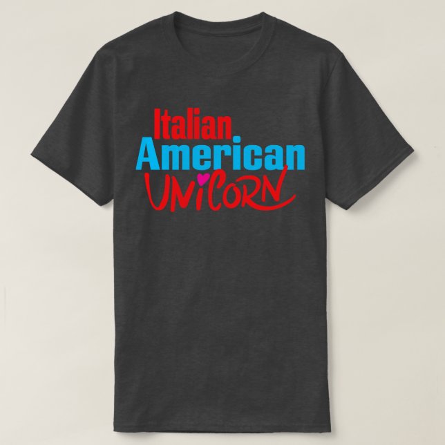 Camiseta Unicornio 2 italiano-estadounidense (Diseño del anverso)