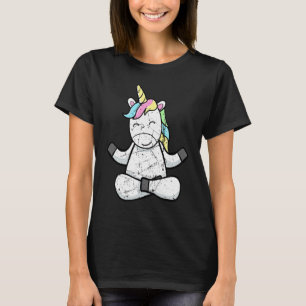Camiseta Unicornio Afligido Yoga Meditación Unicornio Relaj