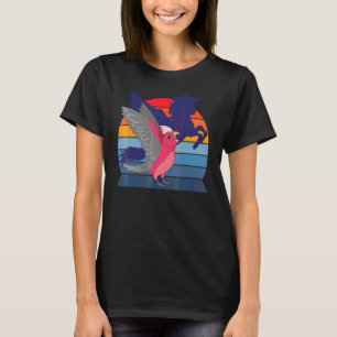 Camiseta Unicornio Alado I Galah de Pecho Rosa Gritando Cac