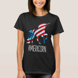 Camiseta unicornio americorn 4 de julio 