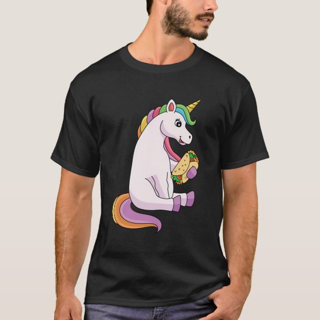 Camiseta Unicornio, animal de arco iris lindo - Caballo mít (Anverso)