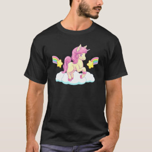 Camiseta Unicornio arcoiris colorido y caballos mágicos