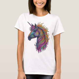 Camiseta Unicornio arcoiris místico