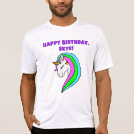 Camiseta Unicornio arcoiris personalizado
