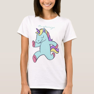 Camiseta Unicornio Azul Corriendo Thunder_Cove