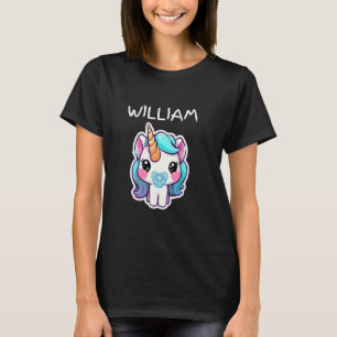 Camiseta Unicornio bebé con Pacífico azul personalizado par