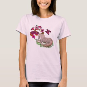 Camiseta Unicornio Blanco Y Flores
