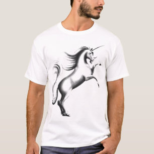 Camiseta Unicornio blanco y negro