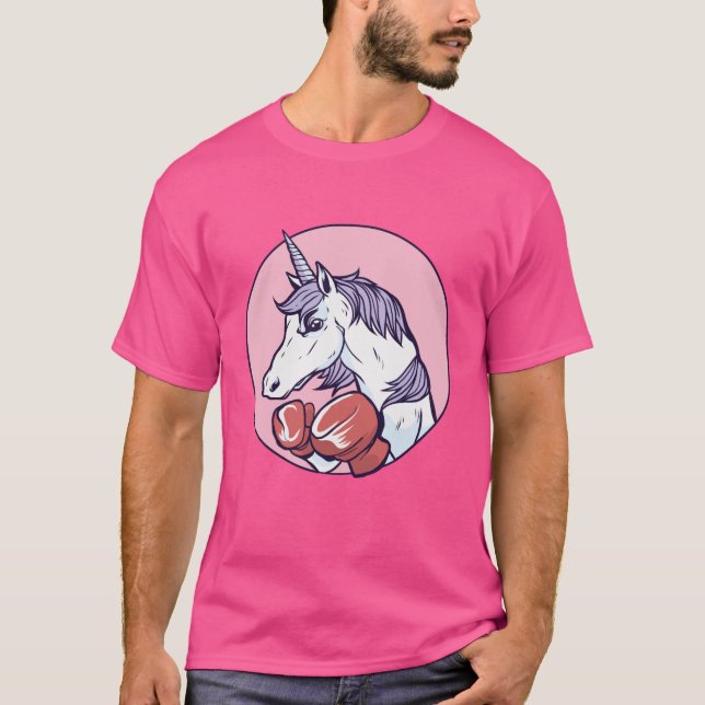 Camiseta Unicornio Boxeador (Anverso)