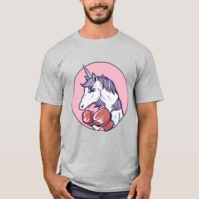 Camiseta Unicornio Boxeador (Anverso)