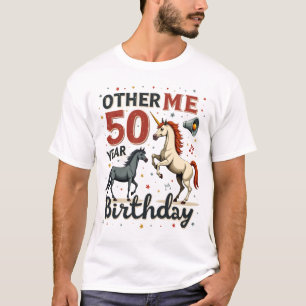 Camiseta Unicornio Caballo Divertido Gráfico Antiguo Cumple