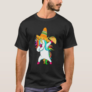 Camiseta Unicornio Cinco De Mayo Poncho Sombr