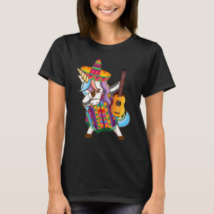 Camiseta Unicornio Cinco De Mayo Poncho Sombr