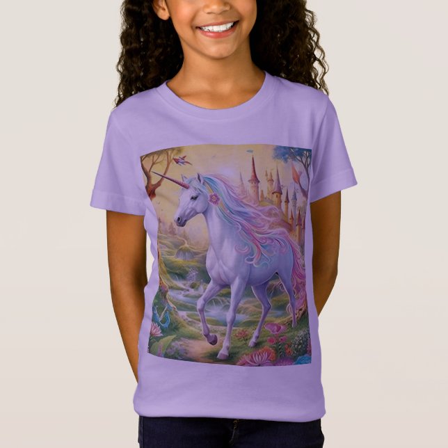 Camiseta Unicornio colorido (Anverso)