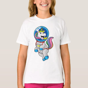 Camiseta Unicornio como astronauta en el espacio