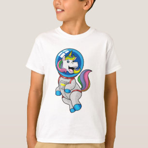 Camiseta Unicornio como astronauta en el espacio