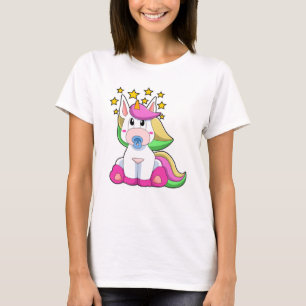 Camiseta Unicornio como bebé con pacificador