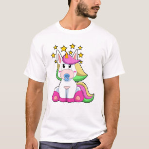 Camiseta Unicornio como bebé con pacificador