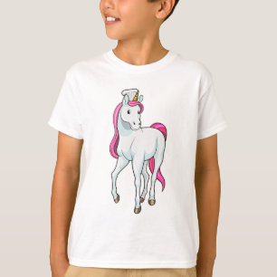 Camiseta Unicornio como cocinero con gorra de chef
