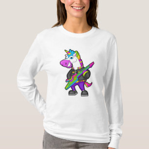 Camiseta Unicornio como músico con guitarra