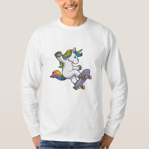 Camiseta Unicornio como patinador