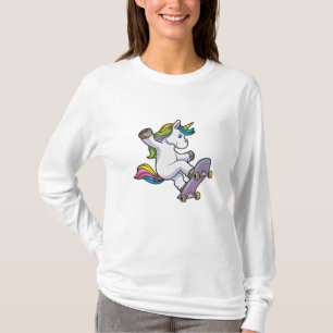 Camiseta Unicornio como patinador