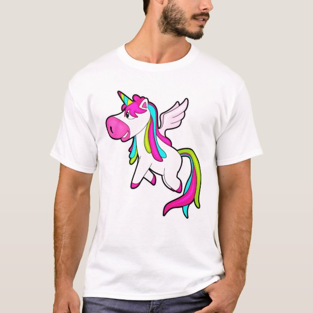 Camiseta Unicornio con alas (Anverso)