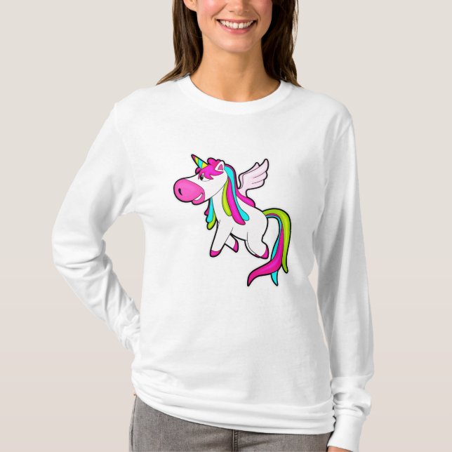 Camiseta Unicornio con alas (Anverso)