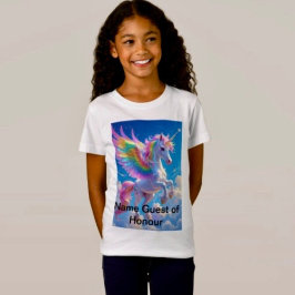 Camiseta Unicornio con aleta de arcoiris