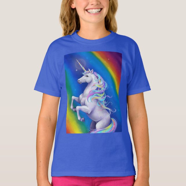 Camiseta Unicornio con Arcoíris (Anverso)