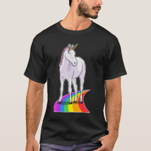 Camiseta Unicornio con arcoiris