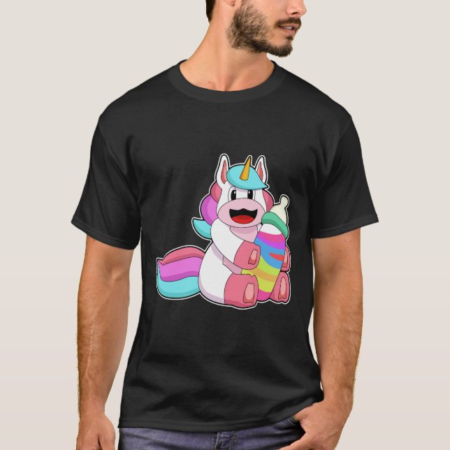 Camiseta Unicornio con botella de bebé.PNG (Anverso)