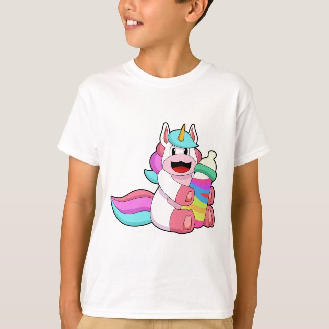 Camiseta Unicornio con botella de bebé.PNG (Anverso)