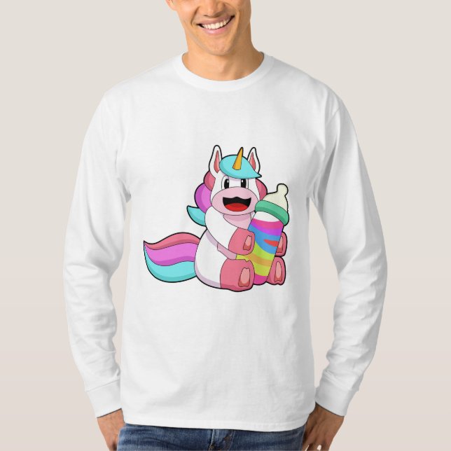 Camiseta Unicornio con botella de bebé.PNG (Anverso)